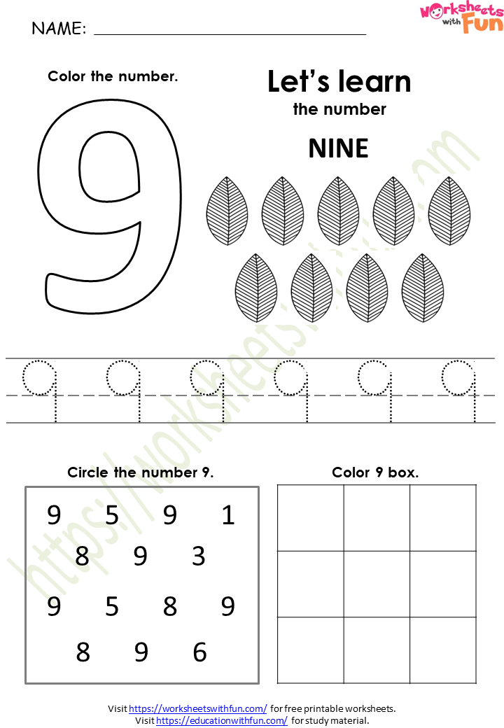 mathematics-preschool-number-9-worksheet